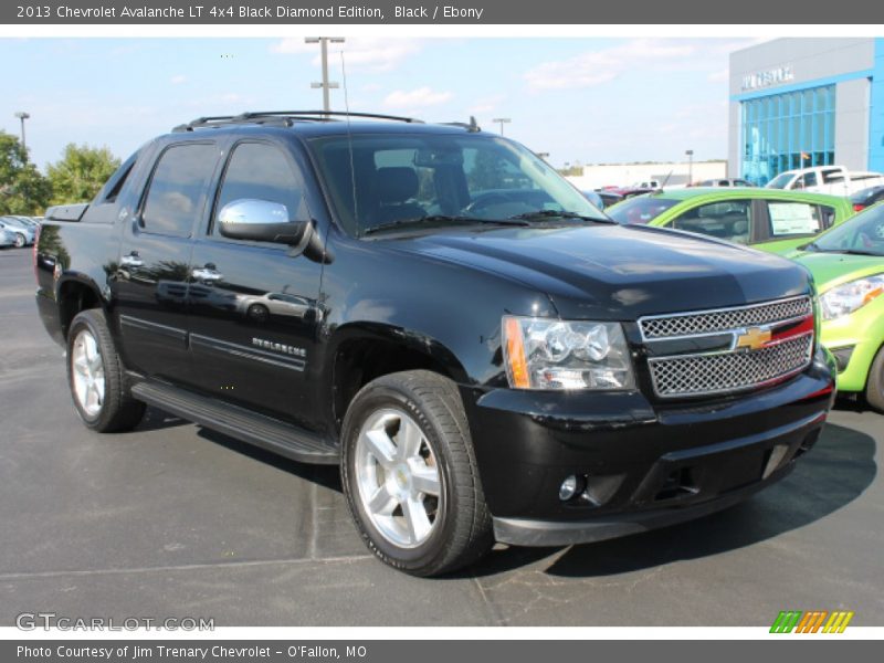Black / Ebony 2013 Chevrolet Avalanche LT 4x4 Black Diamond Edition