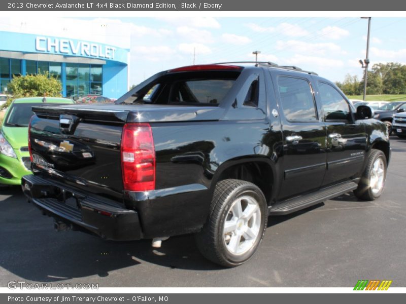 Black / Ebony 2013 Chevrolet Avalanche LT 4x4 Black Diamond Edition