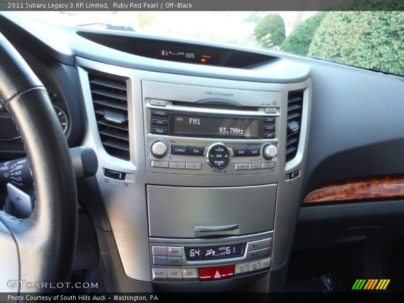 Ruby Red Pearl / Off-Black 2011 Subaru Legacy 3.6R Limited