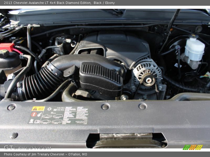 Black / Ebony 2013 Chevrolet Avalanche LT 4x4 Black Diamond Edition