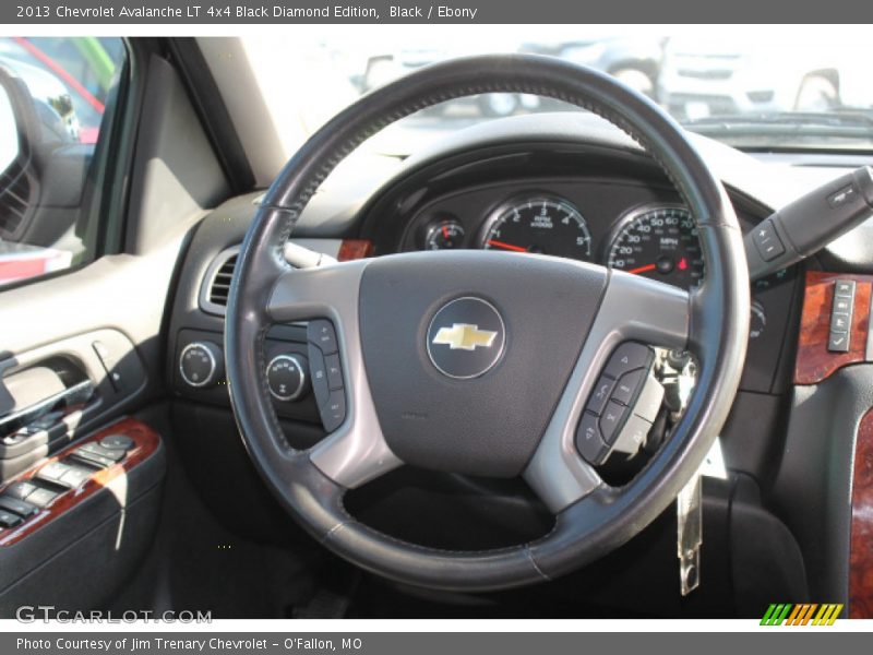 Black / Ebony 2013 Chevrolet Avalanche LT 4x4 Black Diamond Edition