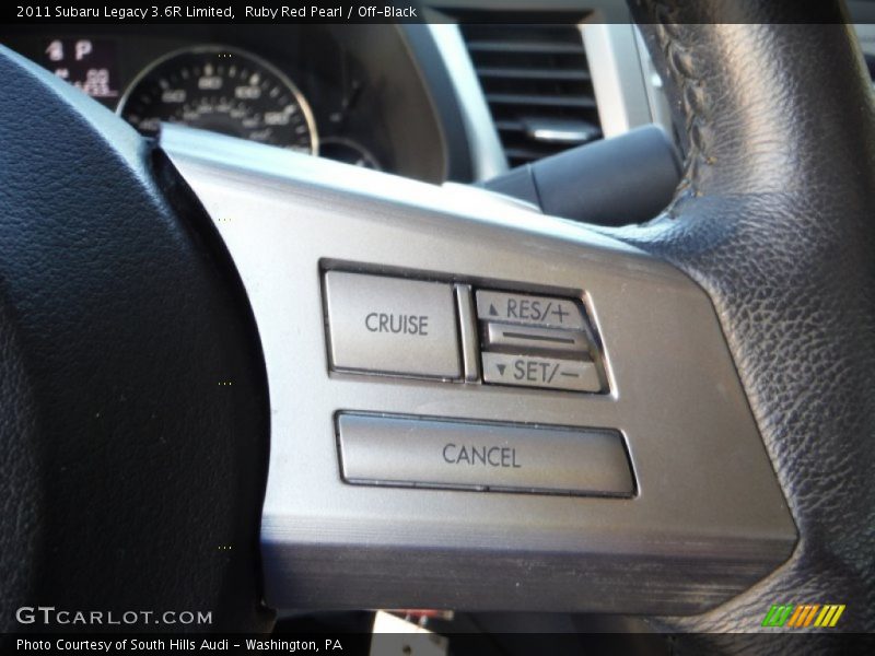 Ruby Red Pearl / Off-Black 2011 Subaru Legacy 3.6R Limited