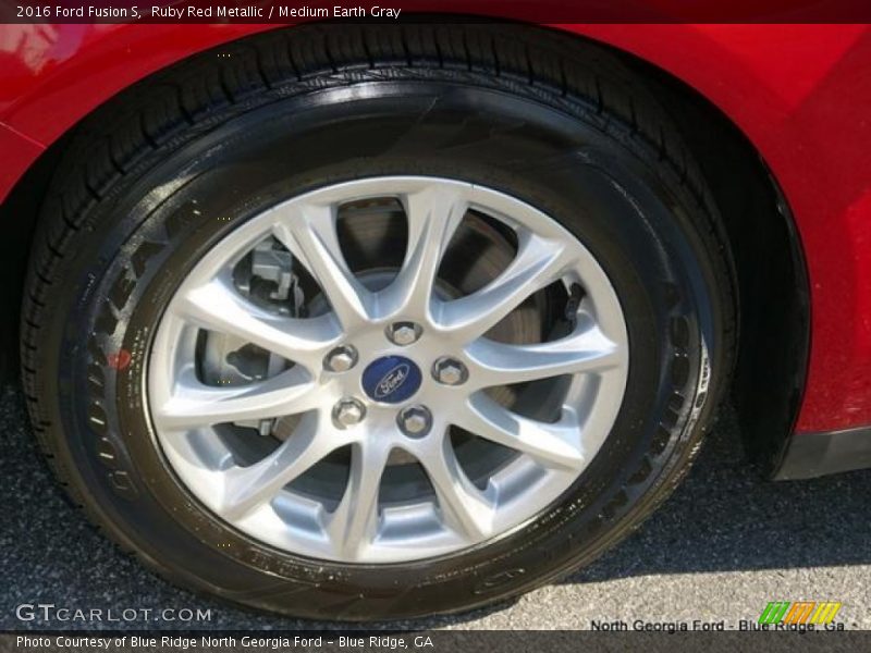 Ruby Red Metallic / Medium Earth Gray 2016 Ford Fusion S