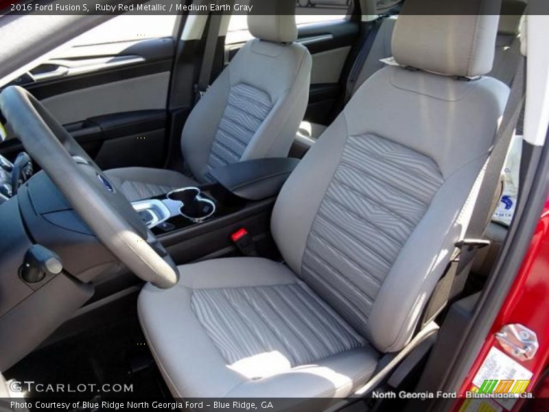 Ruby Red Metallic / Medium Earth Gray 2016 Ford Fusion S