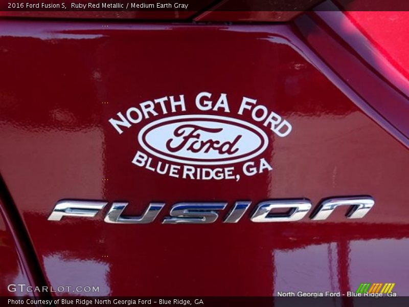 Ruby Red Metallic / Medium Earth Gray 2016 Ford Fusion S