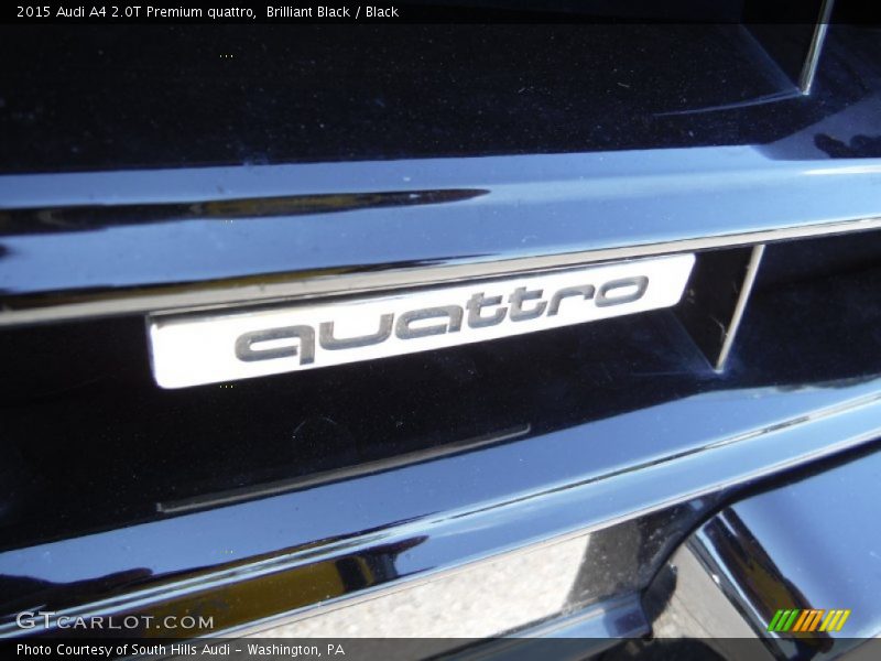 Brilliant Black / Black 2015 Audi A4 2.0T Premium quattro