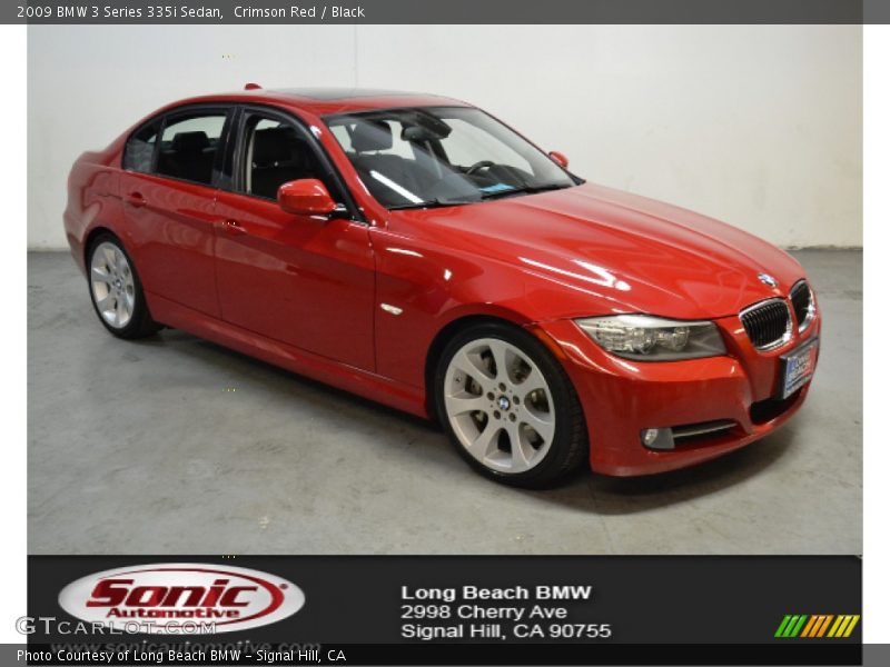 Crimson Red / Black 2009 BMW 3 Series 335i Sedan