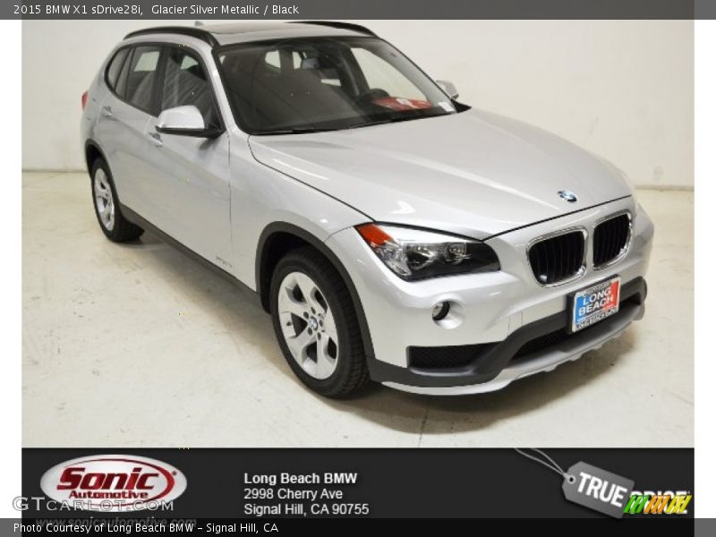 Glacier Silver Metallic / Black 2015 BMW X1 sDrive28i