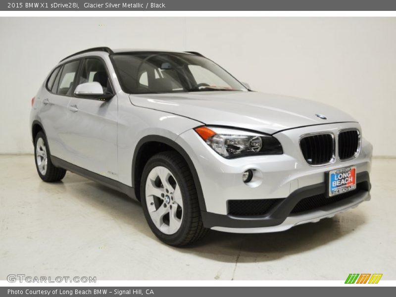 Glacier Silver Metallic / Black 2015 BMW X1 sDrive28i