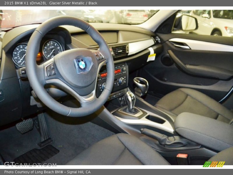 Glacier Silver Metallic / Black 2015 BMW X1 sDrive28i