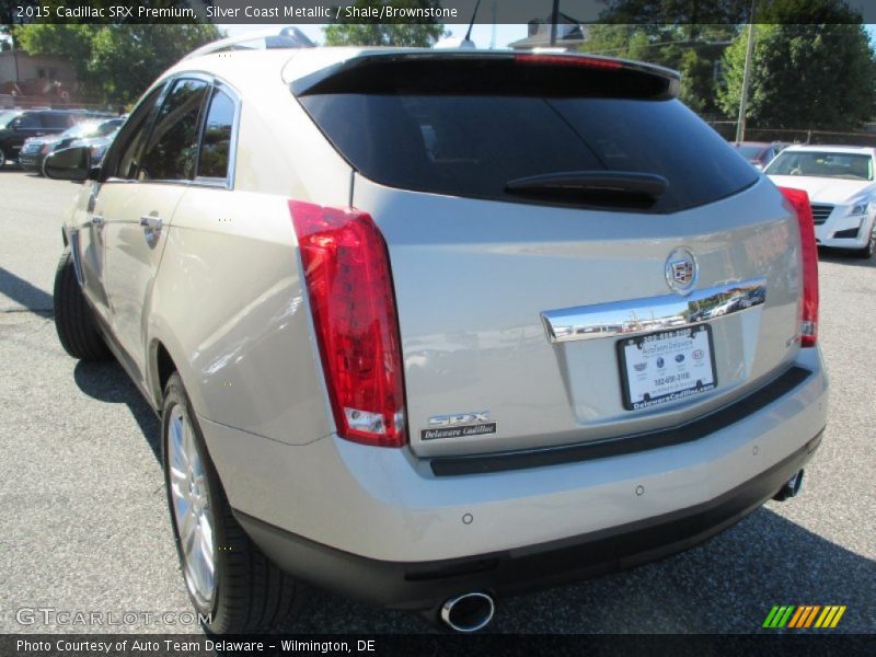 Silver Coast Metallic / Shale/Brownstone 2015 Cadillac SRX Premium