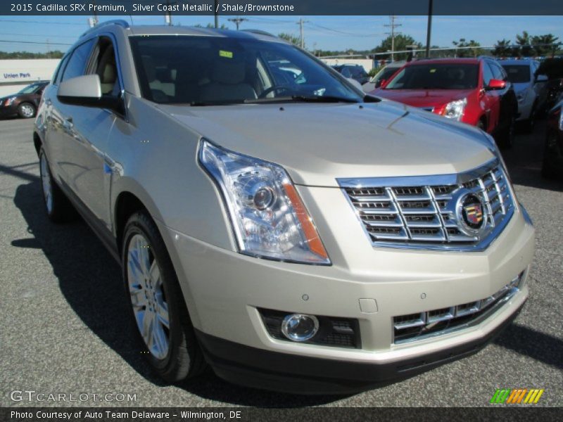 Silver Coast Metallic / Shale/Brownstone 2015 Cadillac SRX Premium