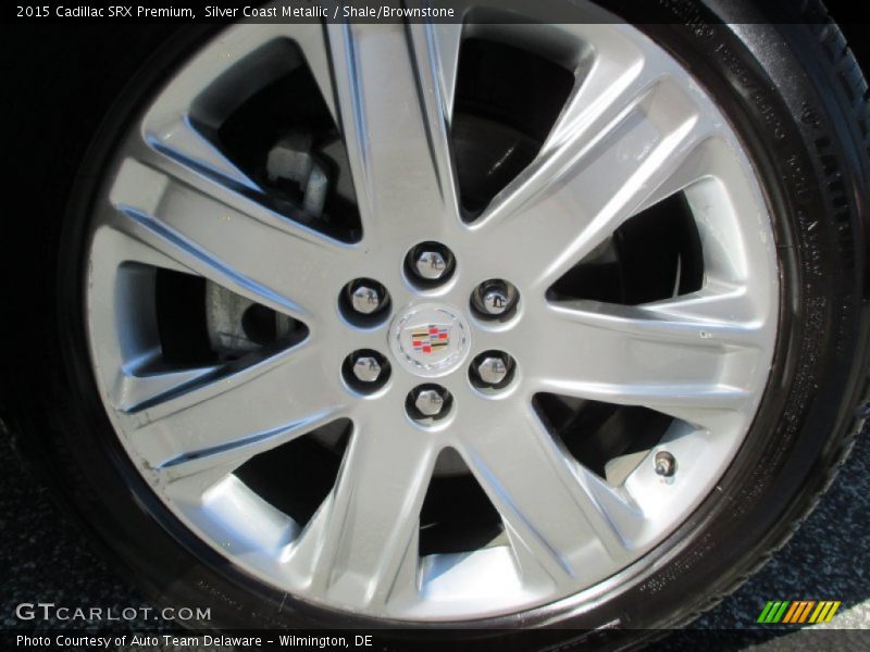 Silver Coast Metallic / Shale/Brownstone 2015 Cadillac SRX Premium
