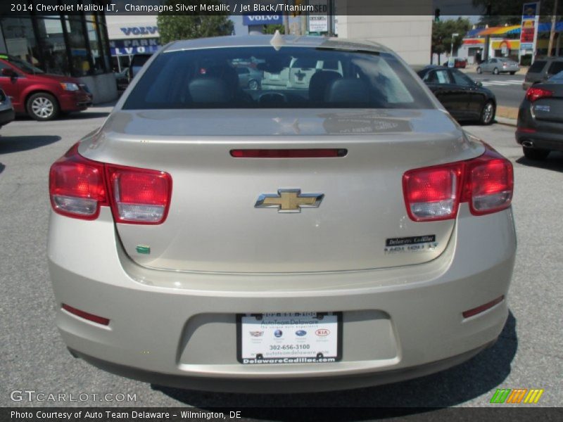 Champagne Silver Metallic / Jet Black/Titanium 2014 Chevrolet Malibu LT