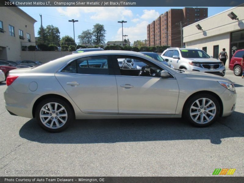 Champagne Silver Metallic / Jet Black/Titanium 2014 Chevrolet Malibu LT