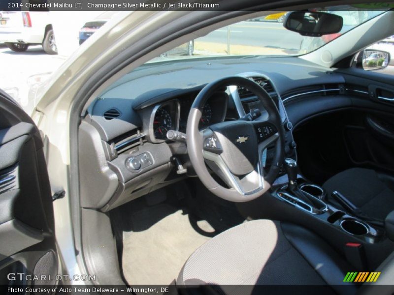 Champagne Silver Metallic / Jet Black/Titanium 2014 Chevrolet Malibu LT