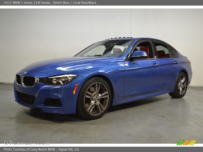 Estoril Blue / Coral Red/Black 2013 BMW 3 Series 328i Sedan