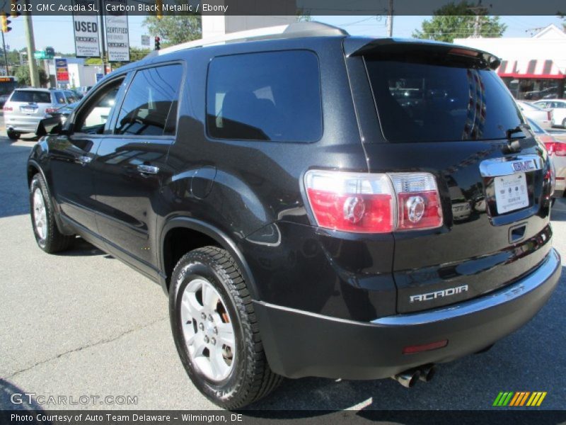 Carbon Black Metallic / Ebony 2012 GMC Acadia SL
