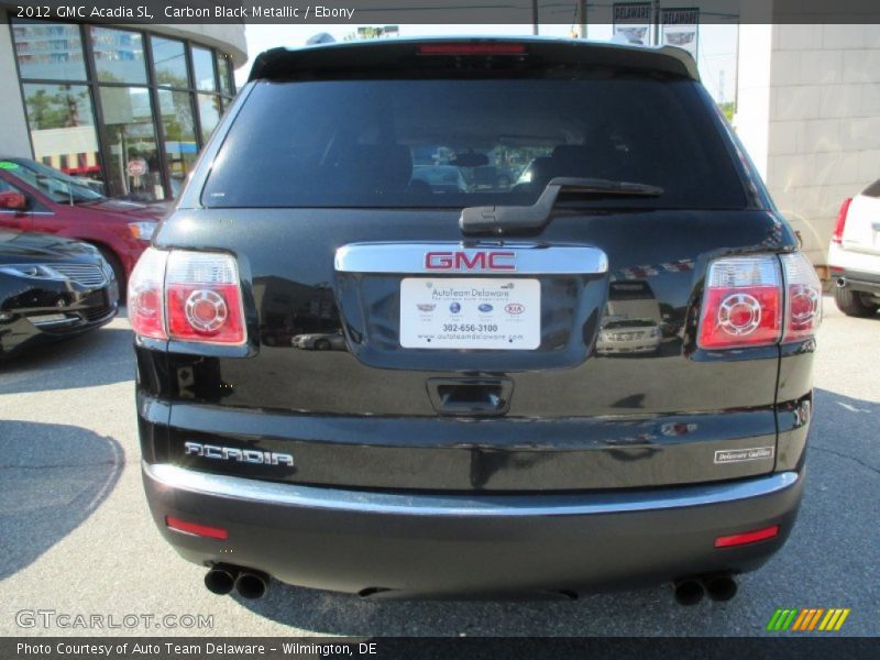 Carbon Black Metallic / Ebony 2012 GMC Acadia SL