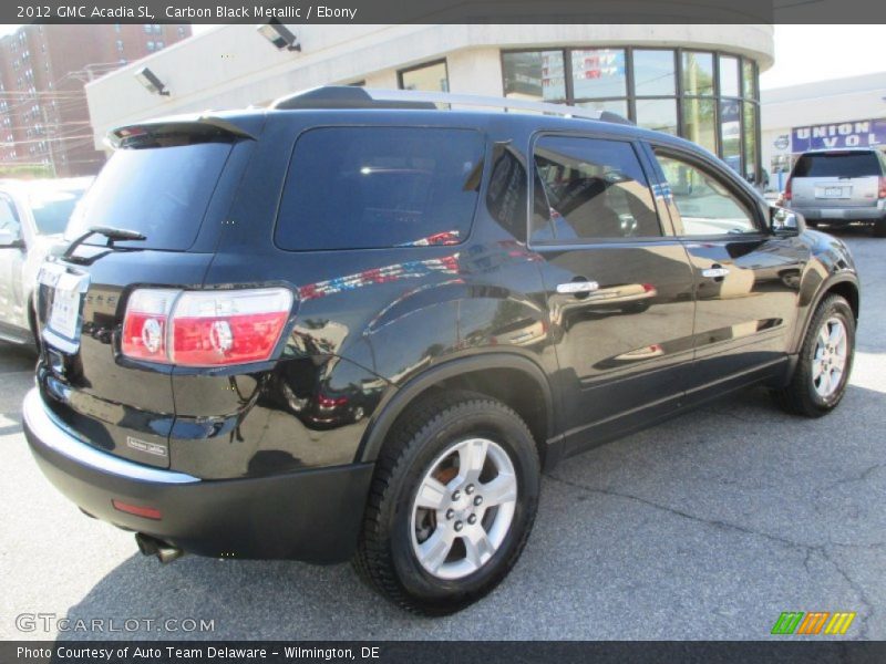 Carbon Black Metallic / Ebony 2012 GMC Acadia SL
