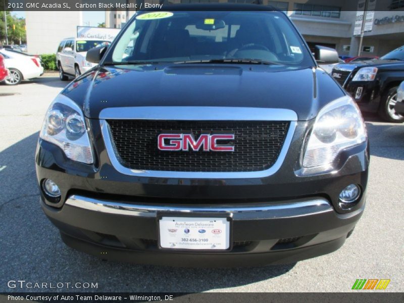 Carbon Black Metallic / Ebony 2012 GMC Acadia SL