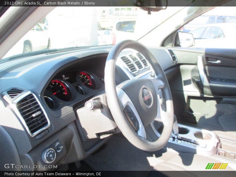 Carbon Black Metallic / Ebony 2012 GMC Acadia SL