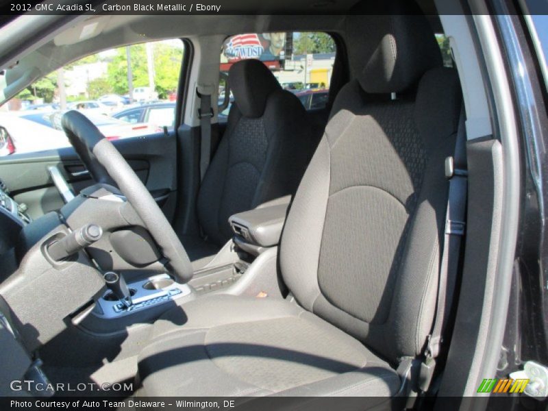 Carbon Black Metallic / Ebony 2012 GMC Acadia SL