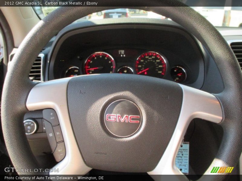 Carbon Black Metallic / Ebony 2012 GMC Acadia SL