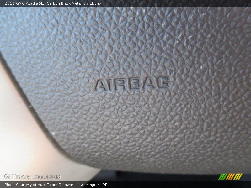 Carbon Black Metallic / Ebony 2012 GMC Acadia SL