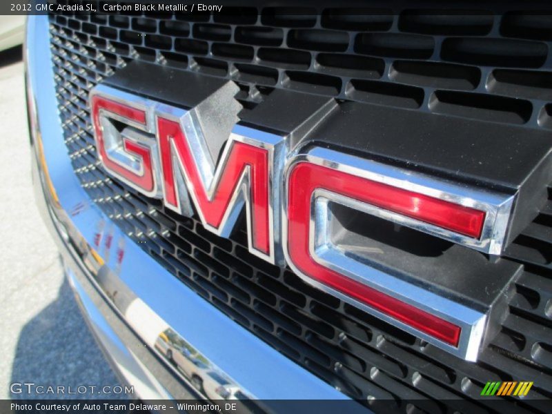 Carbon Black Metallic / Ebony 2012 GMC Acadia SL
