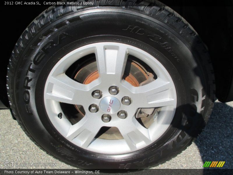 Carbon Black Metallic / Ebony 2012 GMC Acadia SL