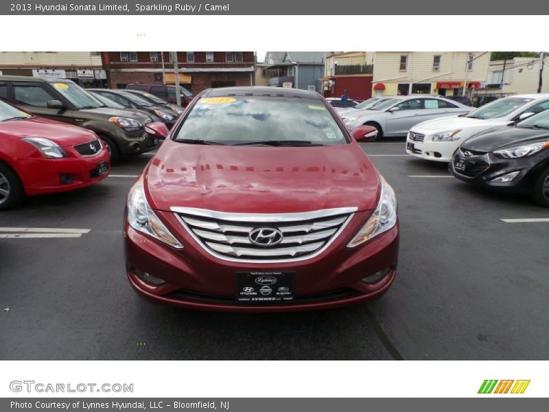 Sparkling Ruby / Camel 2013 Hyundai Sonata Limited