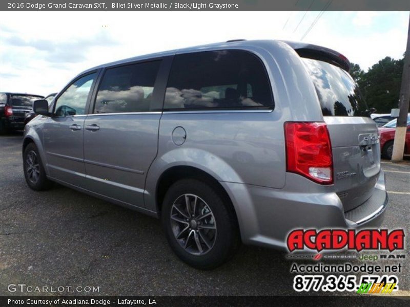 Billet Silver Metallic / Black/Light Graystone 2016 Dodge Grand Caravan SXT