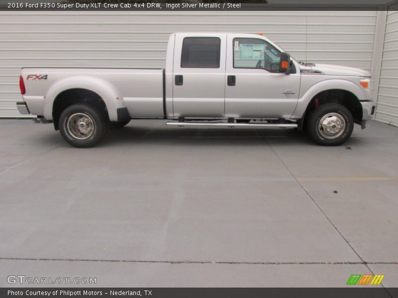  2016 F350 Super Duty XLT Crew Cab 4x4 DRW Ingot Silver Metallic
