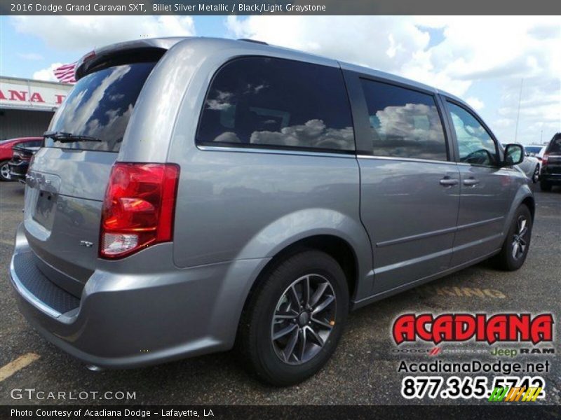 Billet Silver Metallic / Black/Light Graystone 2016 Dodge Grand Caravan SXT