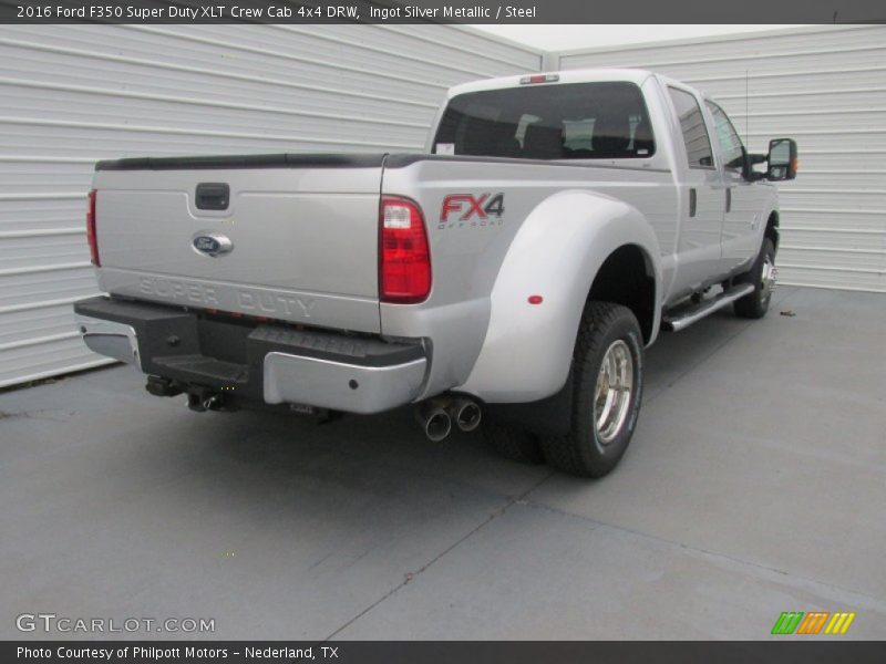Ingot Silver Metallic / Steel 2016 Ford F350 Super Duty XLT Crew Cab 4x4 DRW