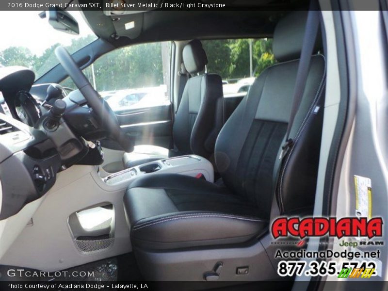 Billet Silver Metallic / Black/Light Graystone 2016 Dodge Grand Caravan SXT