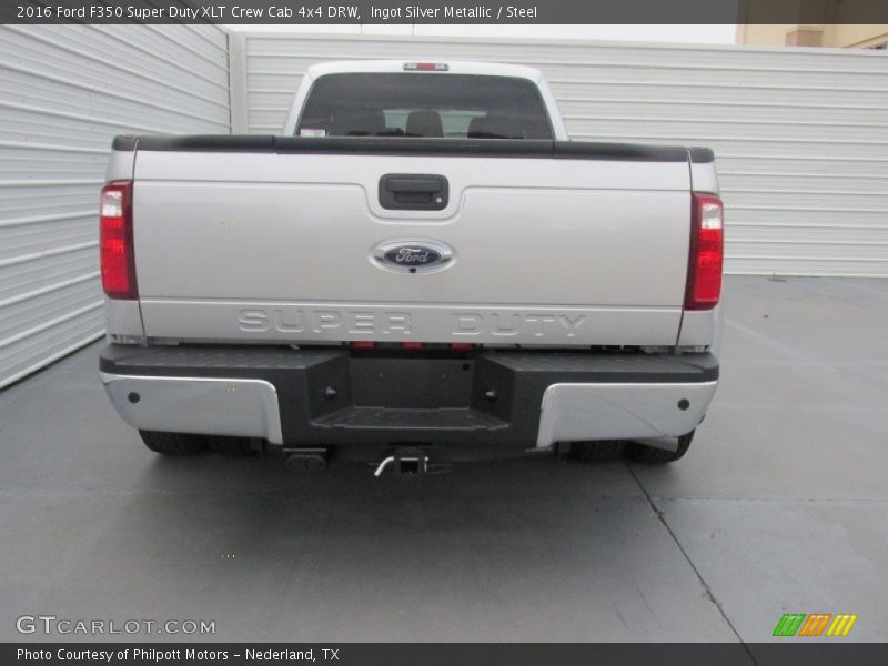 Ingot Silver Metallic / Steel 2016 Ford F350 Super Duty XLT Crew Cab 4x4 DRW