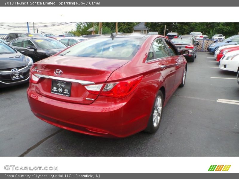 Sparkling Ruby / Camel 2013 Hyundai Sonata Limited