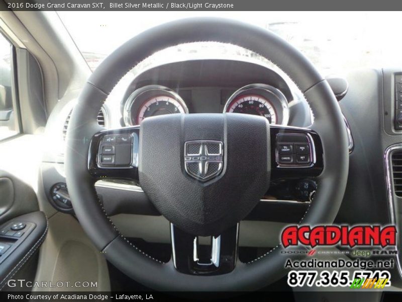 Billet Silver Metallic / Black/Light Graystone 2016 Dodge Grand Caravan SXT