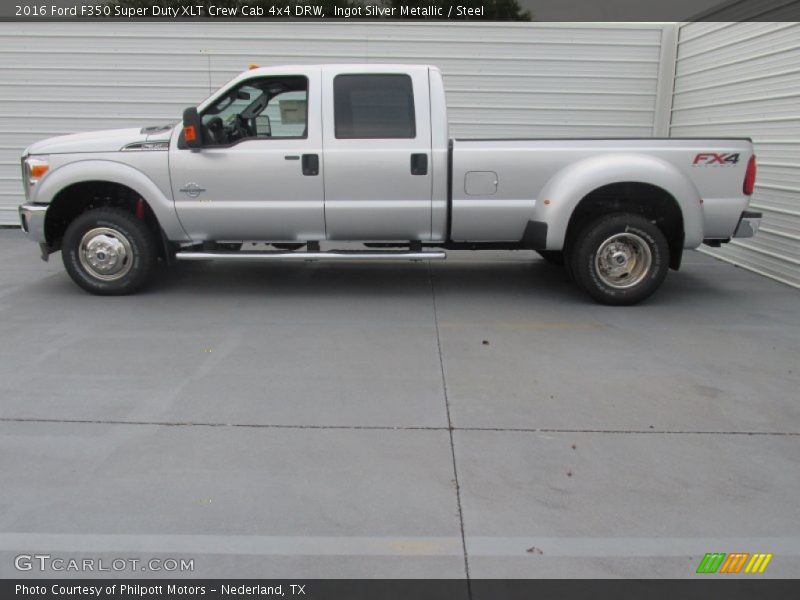  2016 F350 Super Duty XLT Crew Cab 4x4 DRW Ingot Silver Metallic