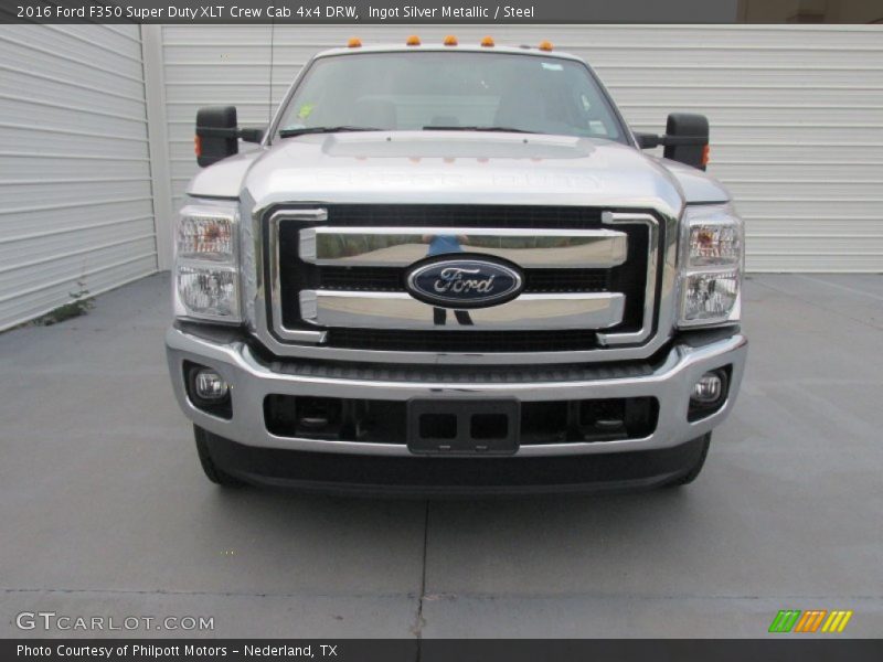 Ingot Silver Metallic / Steel 2016 Ford F350 Super Duty XLT Crew Cab 4x4 DRW