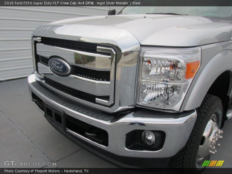 Ingot Silver Metallic / Steel 2016 Ford F350 Super Duty XLT Crew Cab 4x4 DRW