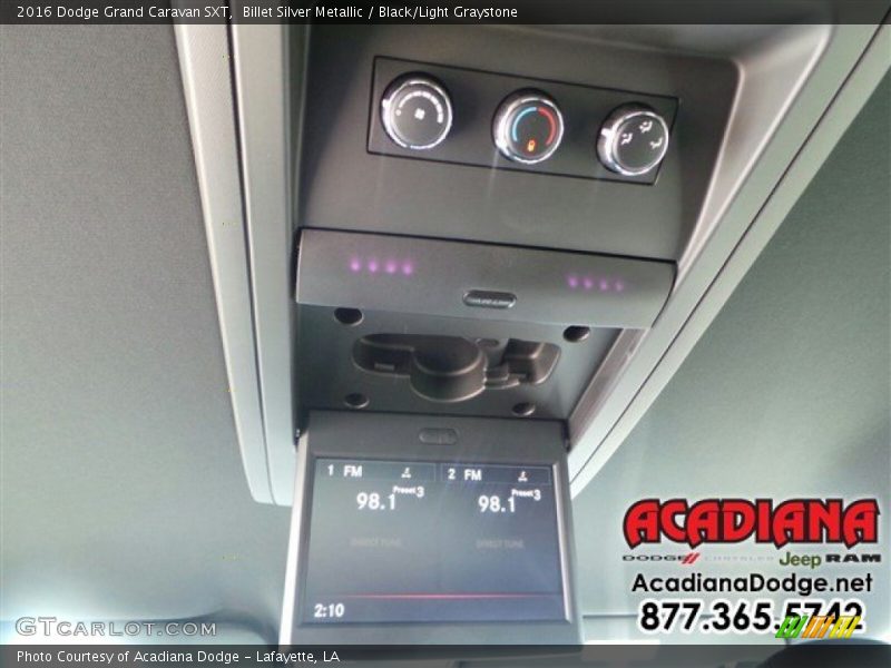Billet Silver Metallic / Black/Light Graystone 2016 Dodge Grand Caravan SXT