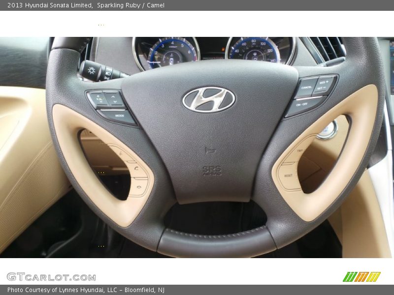 Sparkling Ruby / Camel 2013 Hyundai Sonata Limited