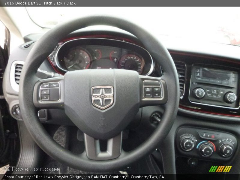 Pitch Black / Black 2016 Dodge Dart SE