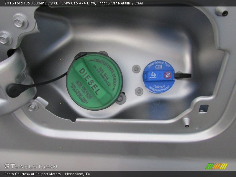Ingot Silver Metallic / Steel 2016 Ford F350 Super Duty XLT Crew Cab 4x4 DRW