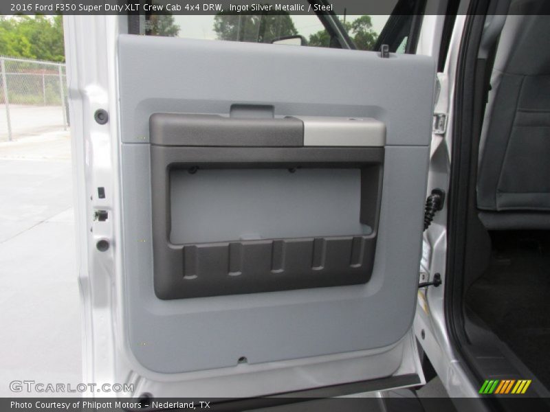 Ingot Silver Metallic / Steel 2016 Ford F350 Super Duty XLT Crew Cab 4x4 DRW