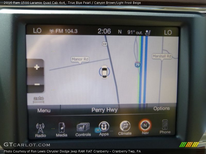 Navigation of 2016 1500 Laramie Quad Cab 4x4