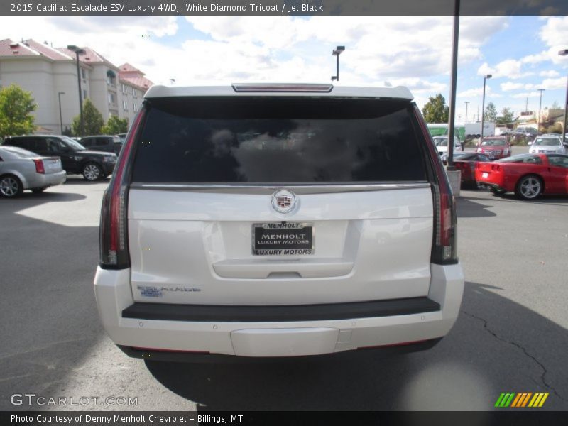 White Diamond Tricoat / Jet Black 2015 Cadillac Escalade ESV Luxury 4WD